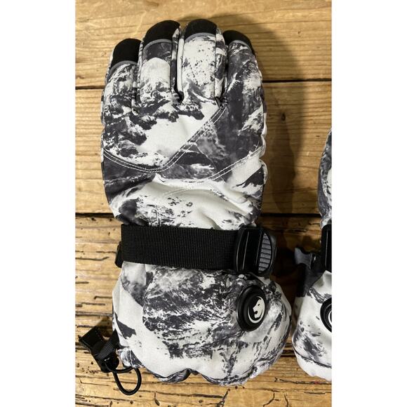 SNOW LEOPARD Unisex Size S Black/White Rechargeable Heated Gloves - Picture 2 of 7